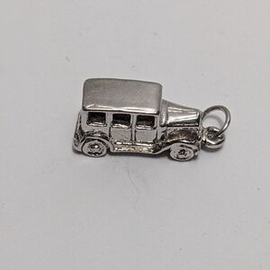 Sterling Silver Vintage Car Charm Bracelet Pendant